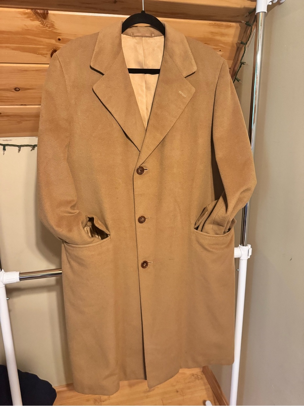 Saks Fith Avenue Vintage early 80’s Men’s Coronation Cashmere long coat